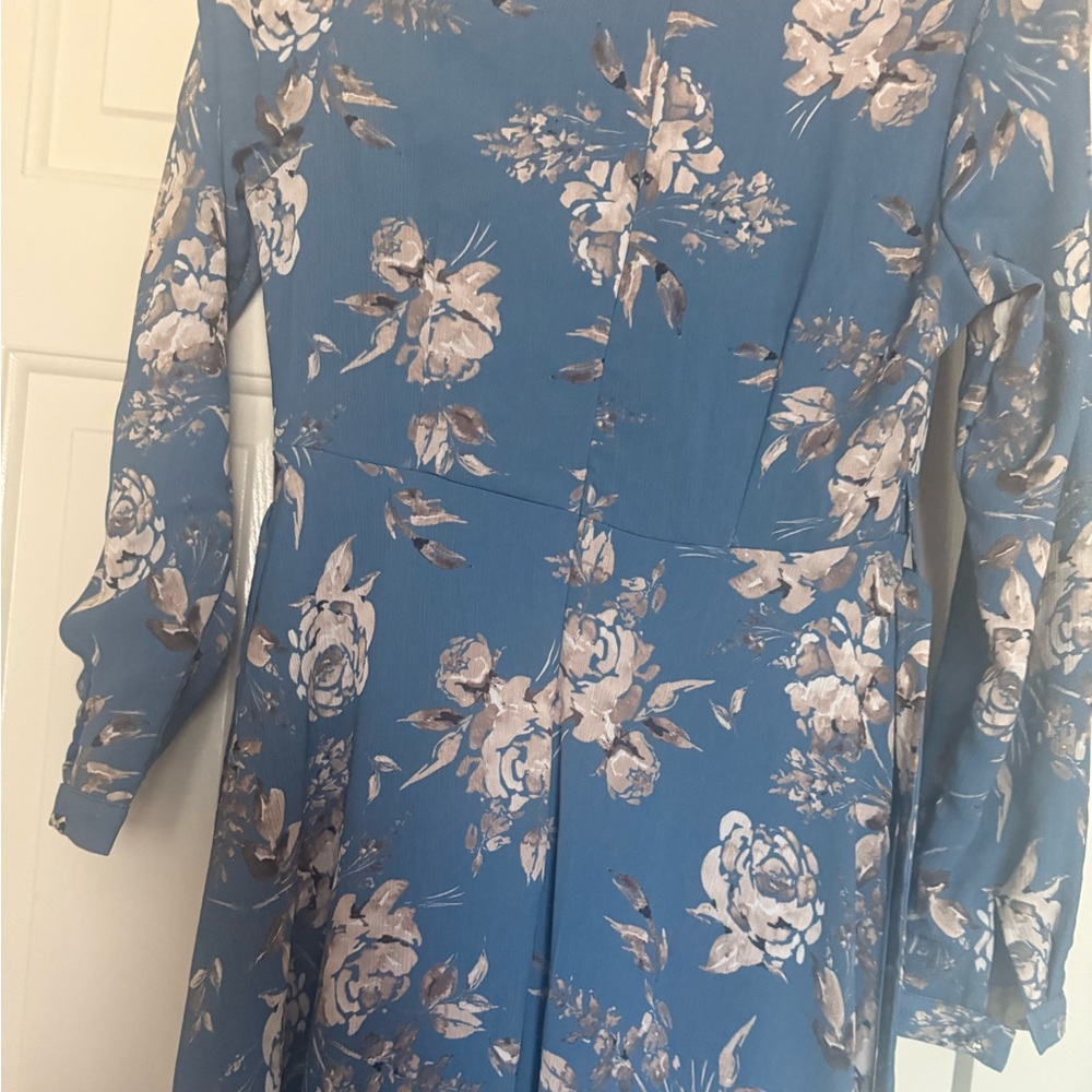 Butik Sare Blue Floral maxi dress - Picture 6 of 9